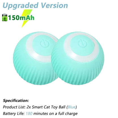Engaging Smart Cat Toy Ball - Interactive Electric Rolling Ball for Cats - Fun and Active Playtime Accessories