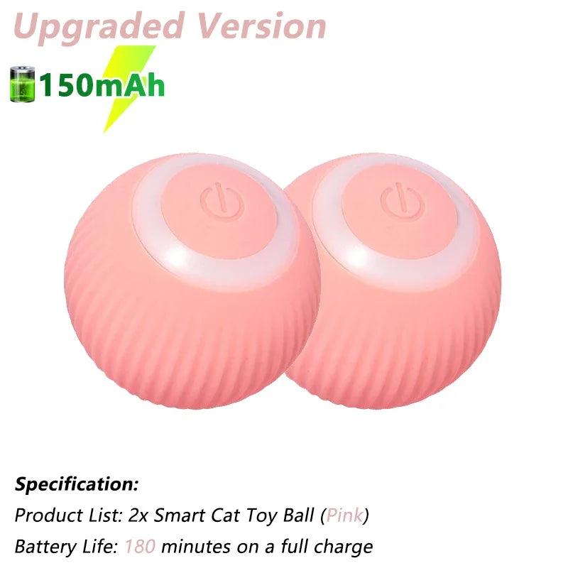 Engaging Smart Cat Toy Ball - Interactive Electric Rolling Ball for Cats - Fun and Active Playtime Accessories
