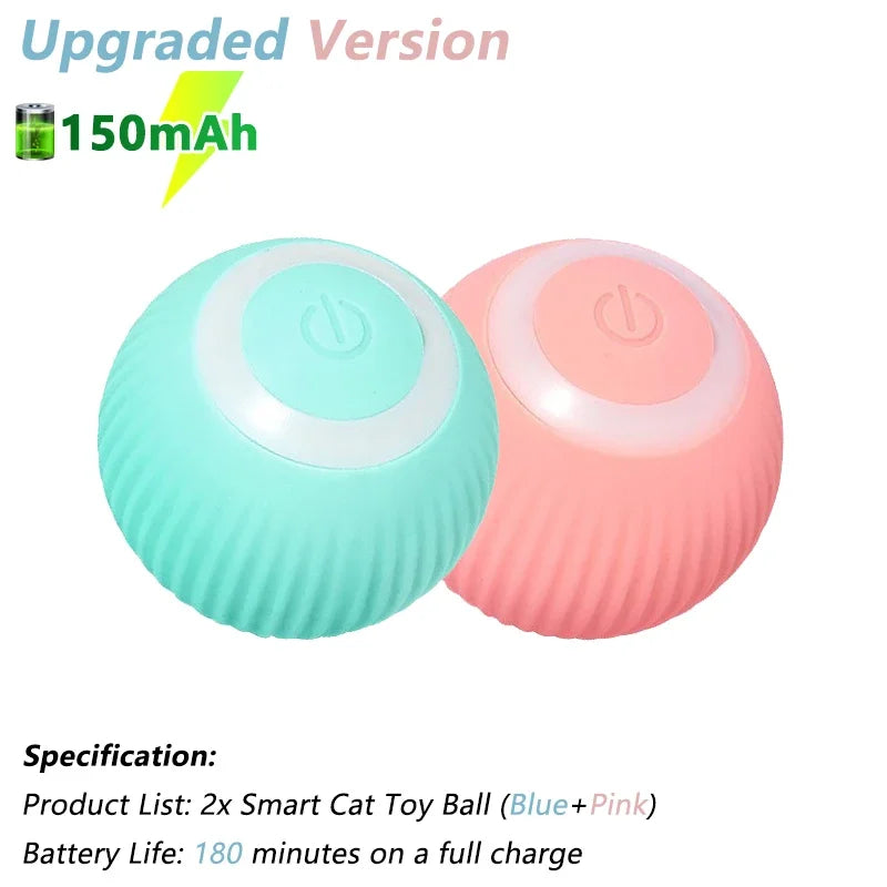 Engaging Smart Cat Toy Ball - Interactive Electric Rolling Ball for Cats - Fun and Active Playtime Accessories