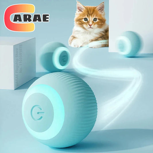Engaging Smart Cat Toy Ball - Interactive Electric Rolling Ball for Cats - Fun and Active Playtime Accessories