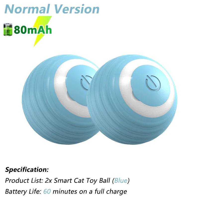 Engaging Smart Cat Toy Ball - Interactive Electric Rolling Ball for Cats - Fun and Active Playtime Accessories
