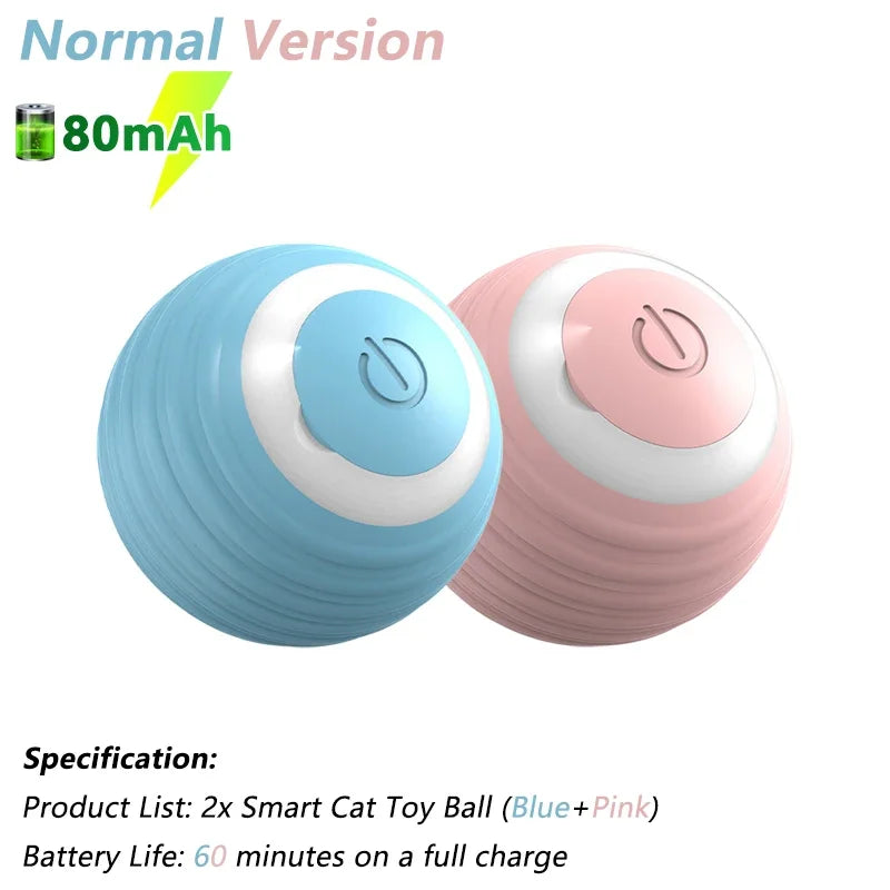 Engaging Smart Cat Toy Ball - Interactive Electric Rolling Ball for Cats - Fun and Active Playtime Accessories