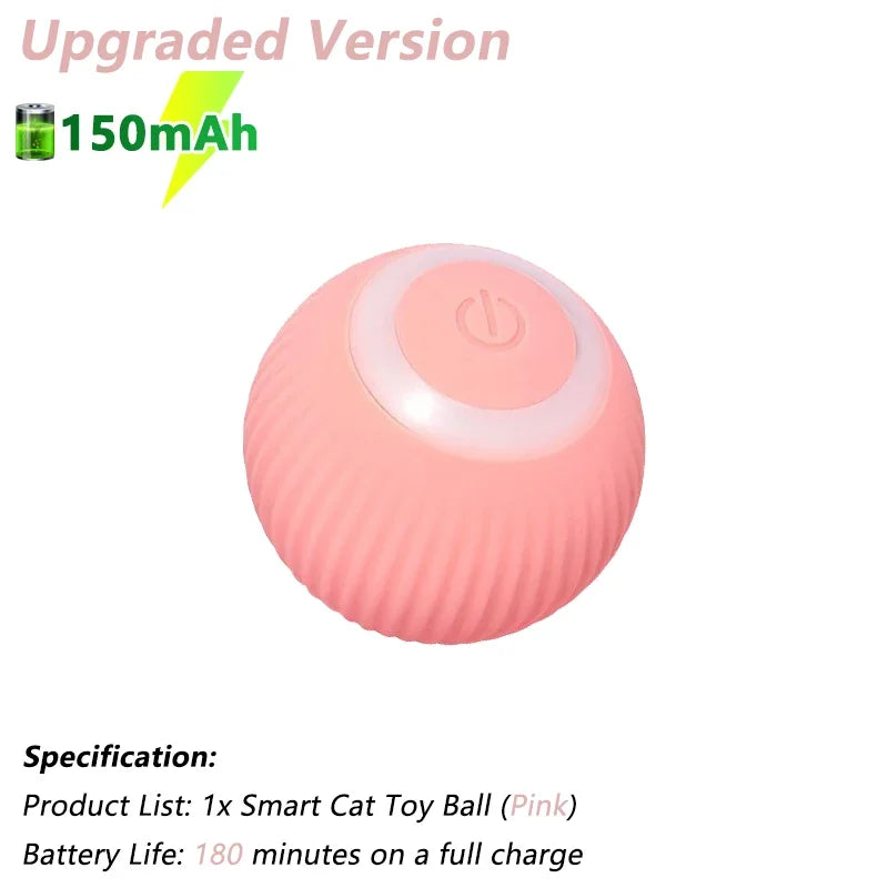 Engaging Smart Cat Toy Ball - Interactive Electric Rolling Ball for Cats - Fun and Active Playtime Accessories