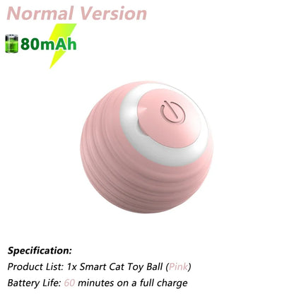Engaging Smart Cat Toy Ball - Interactive Electric Rolling Ball for Cats - Fun and Active Playtime Accessories