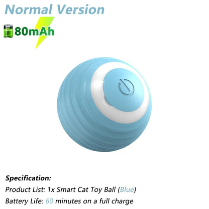 Engaging Smart Cat Toy Ball - Interactive Electric Rolling Ball for Cats - Fun and Active Playtime Accessories